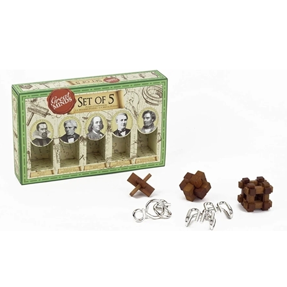 GREAT Minds 5 Classic Puzzles Set, Toy, Gift, STEM - Picture 3 of 6